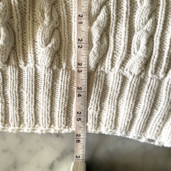 Vintage Polo Sport Ralph Lauren Sweater Vest | Men’s XL | White Cable Hand Knit - Picture 6 of 6